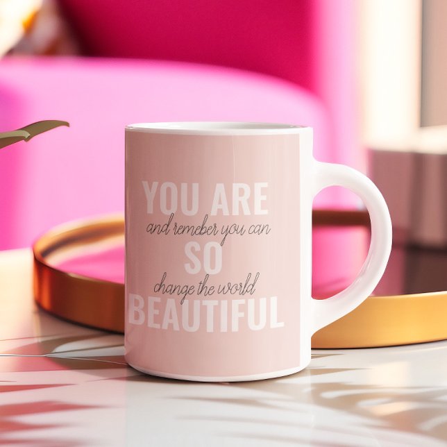 Inspiration You Are So Beautiful Positive Quote  Coffee Mug (Creator Uploaded)