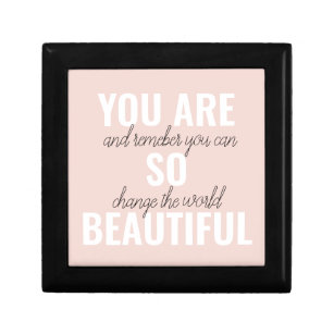 Inspiration You Are So Beautiful Positive Quote  Gift Box