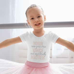 Inspiration Your Voice Matter Motivation Quote Baby Bodysuit