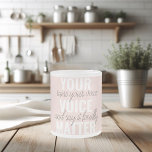 Inspiration Your Voice Matter Motivation Quote Frosted Glass Coffee Mug<br><div class="desc">Inspiration Your Voice Matter Motivation Quote</div>
