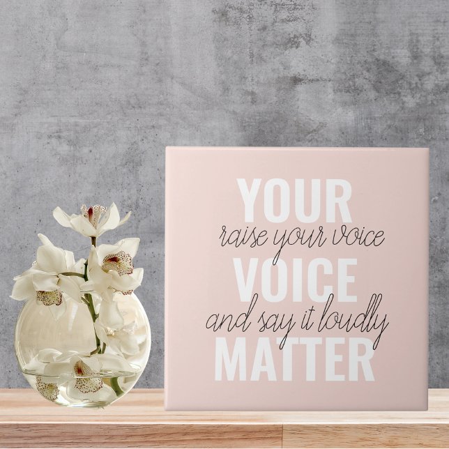 Inspiration Your Voice Matter Motivation Quote Tile (Creator Uploaded)