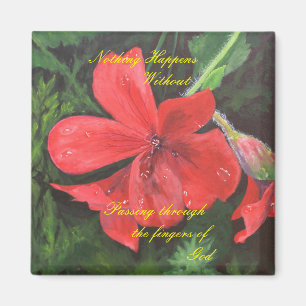 Inspirational 2 inch by 2 inch Refrigerator Magnet