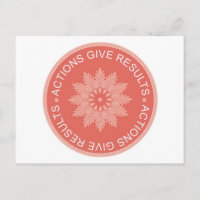 Inspirational 3 Word Quotes ~Actions Give Results~