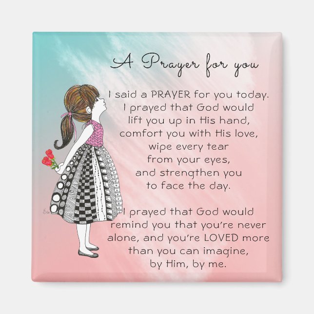 Inspirational A Prayer for You Magnet (Front)