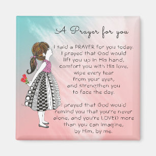 Inspirational A Prayer for You Poster Magnet