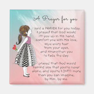 Inspirational A Prayer for You Poster Magnet