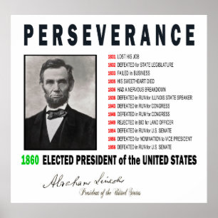 INSPIRATIONAL ABRAHAM LINCOLN POSTER