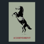 Inspirational Achievement Horse Pop Art Poster<br><div class="desc">Wild Horses Digital Artworks,  Paintings,  Pictures and Images</div>