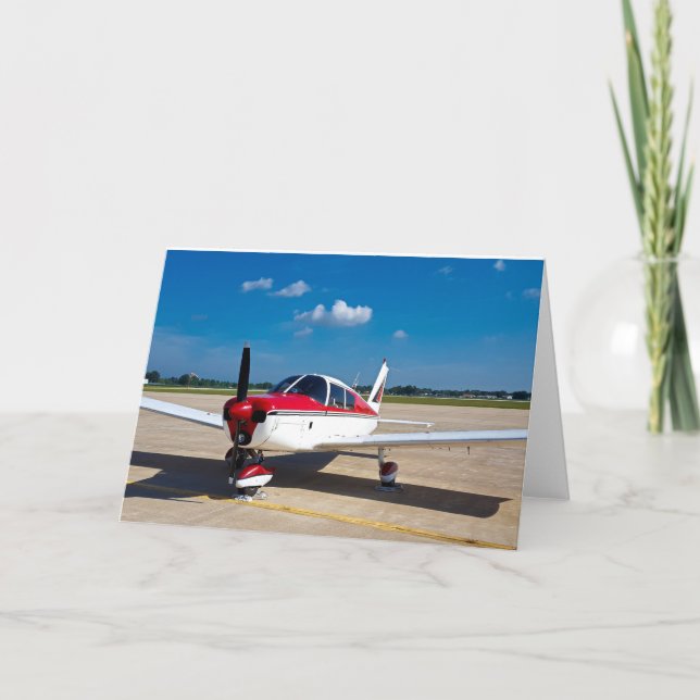 Inspirational  Aeroplane Greeting Card (Front)