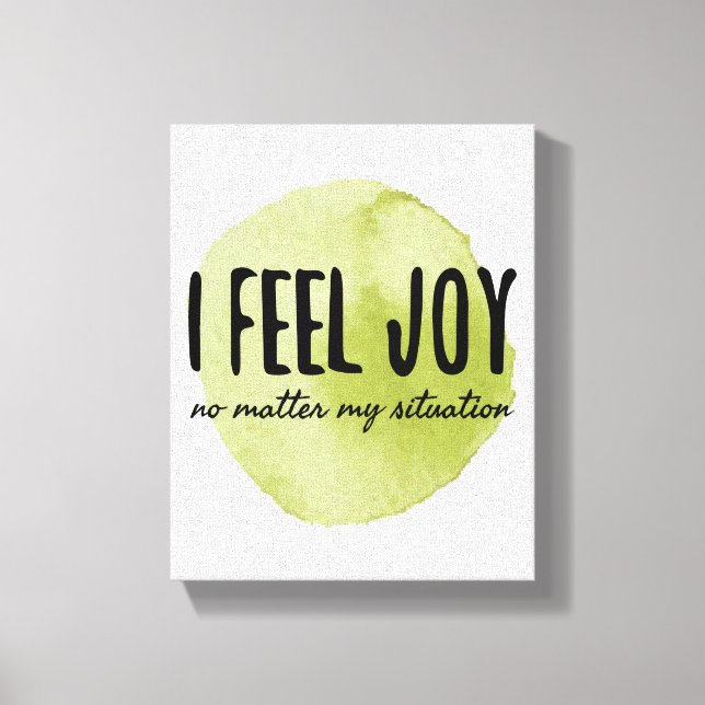 inspirational affirmations for hard workers canvas print (Front)