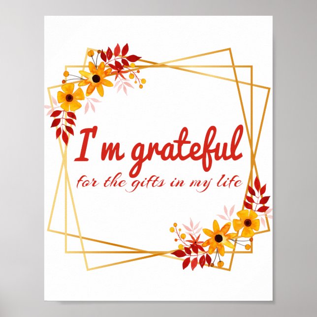 inspirational affirmations for hard workers poster (Front)