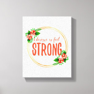 inspirational affirmations for life and self love canvas print