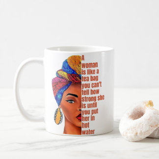 Inspirational African American Woman With Quote Coffee Mug