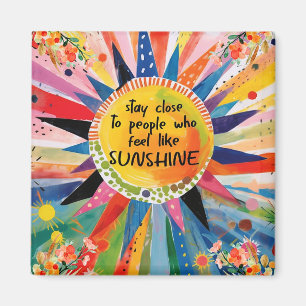 Inspirational and Colourful Friendship Magnet