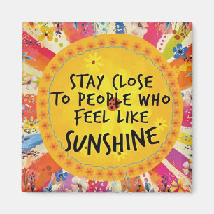 Inspirational and Colourful Friendship Magnet
