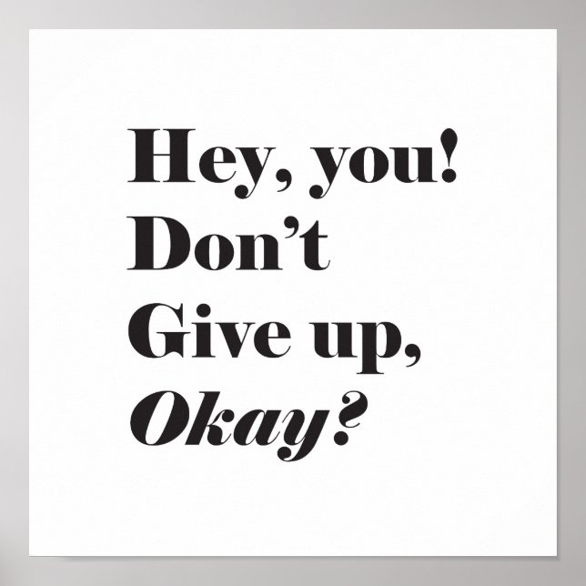 Inspirational and Encouraging quote Poster (Front)