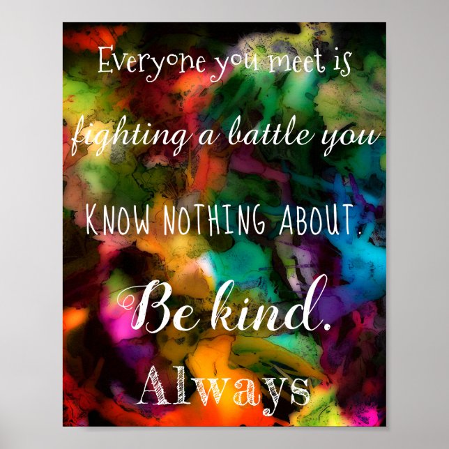Inspirational and Motivational Abstract Poster (Front)