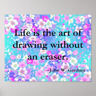Inspirational and Motivational Quote on Life Poster