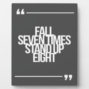 Inspirational and motivational quote plaque