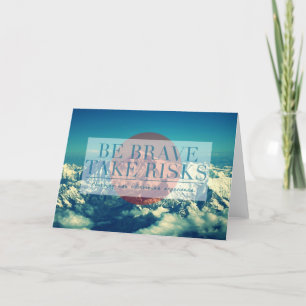 Inspirational and motivational quotes card