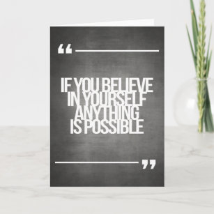 Inspirational and motivational quotes card