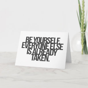 Inspirational and motivational quotes card