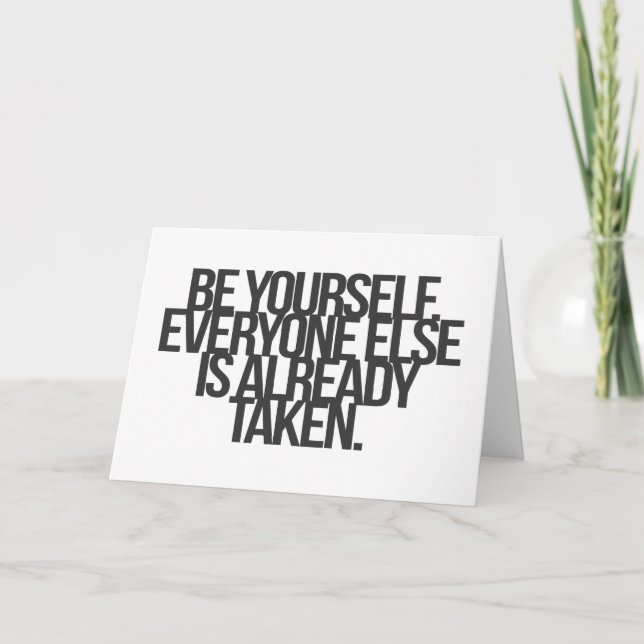 Inspirational and motivational quotes card (Front)