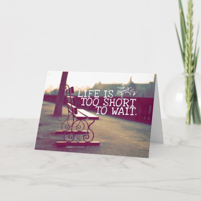 Inspirational and motivational quotes card (Front)