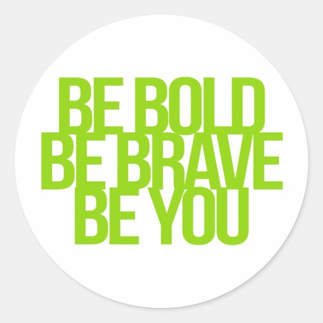 Inspirational and motivational quotes classic round sticker (Front)