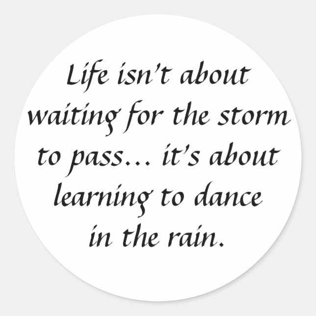 Inspirational and motivational quotes classic round sticker (Front)