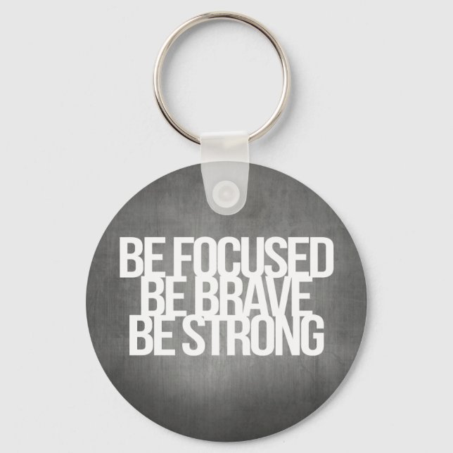 Inspirational and motivational quotes key ring (Front)