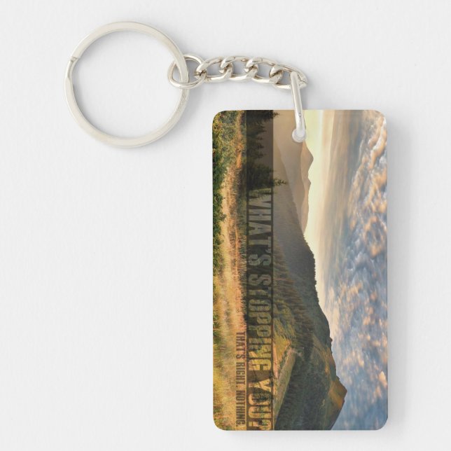 Inspirational and motivational quotes key ring (Front)