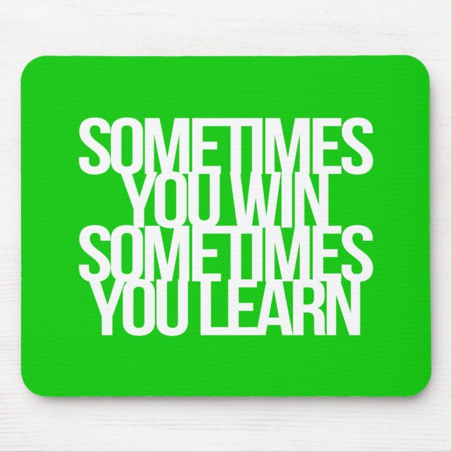 Inspirational and motivational quotes mouse mat (Front)