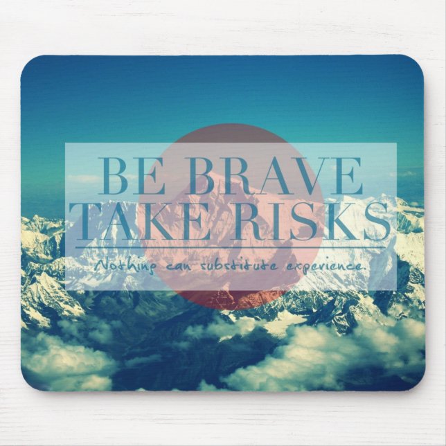 Inspirational and motivational quotes mouse mat (Front)