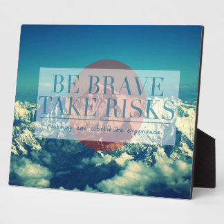 Inspirational and motivational quotes plaque