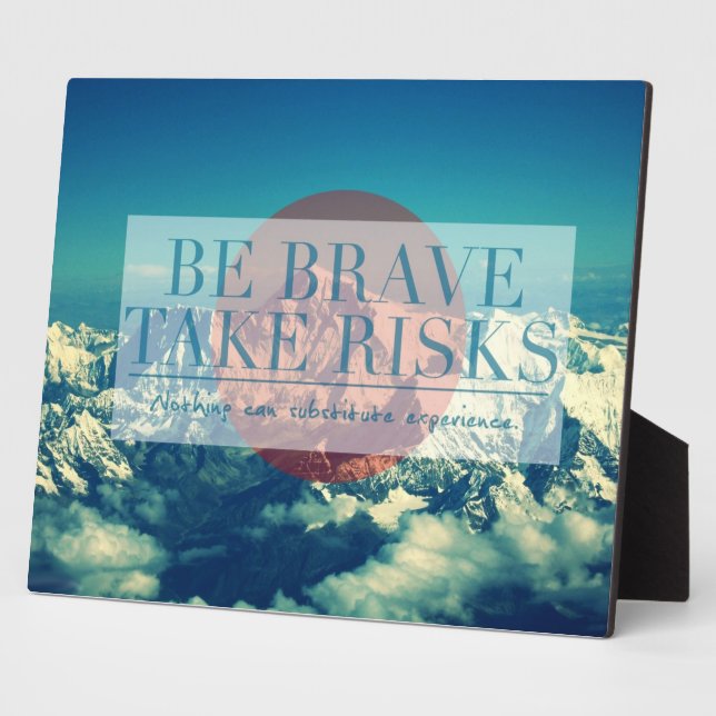 Inspirational and motivational quotes plaque (Side)