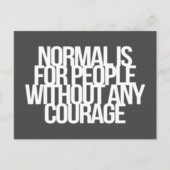 Inspirational and motivational quotes postcard (Front)