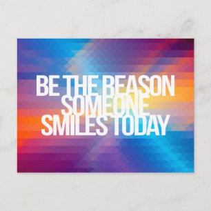 Inspirational and motivational quotes postcard