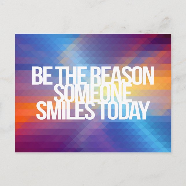 Inspirational and motivational quotes postcard (Front)