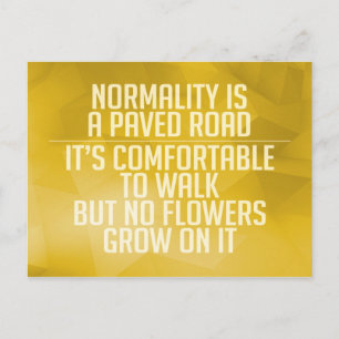 Inspirational and motivational quotes postcard