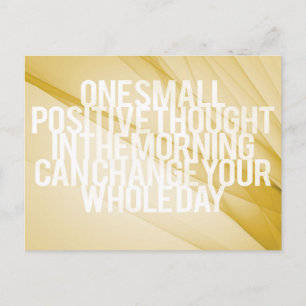 Inspirational and motivational quotes postcard