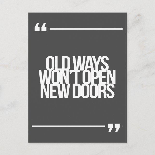 Inspirational and motivational quotes postcard (Front)