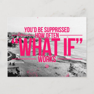 Inspirational and motivational quotes postcard