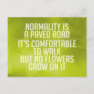 Inspirational and motivational quotes postcard