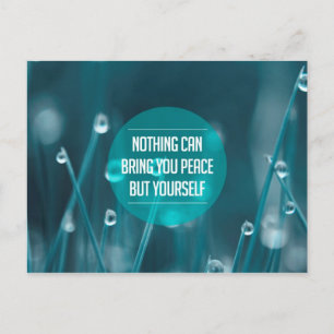 Inspirational and motivational quotes postcard