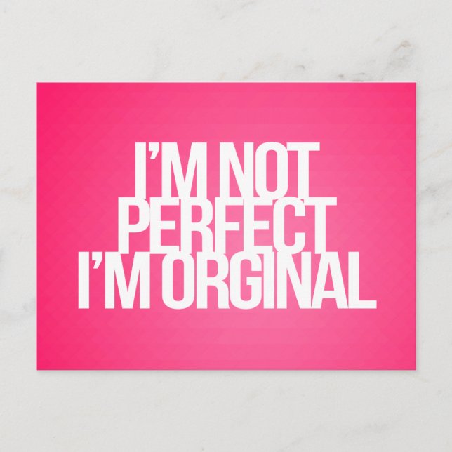 Inspirational and motivational quotes postcard (Front)