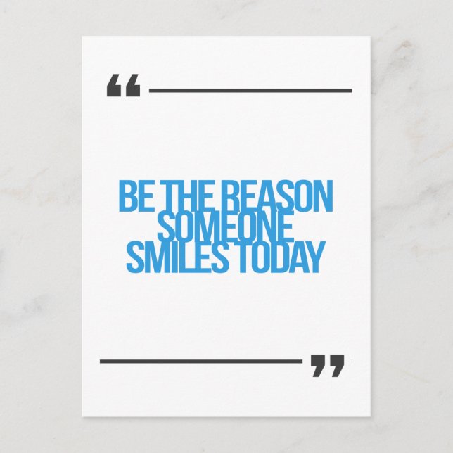Inspirational and motivational quotes postcard (Front)