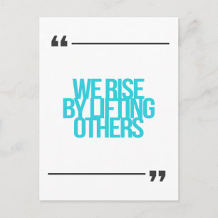 Inspirational and motivational quotes postcard