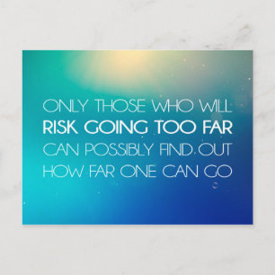 Inspirational and motivational quotes postcard