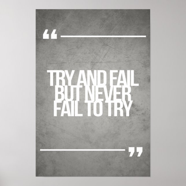 Inspirational and motivational quotes poster (Front)